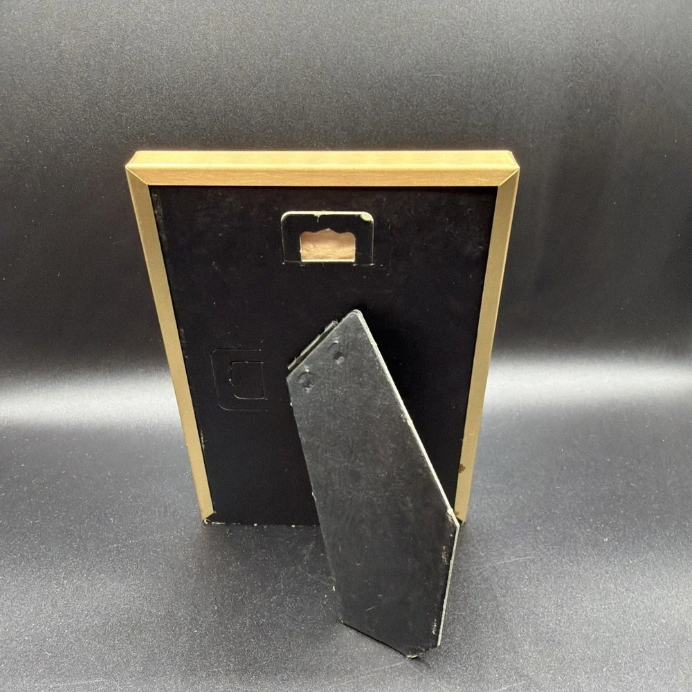 Vintage Gold Metal Picture Frame 5 X 7 1/2